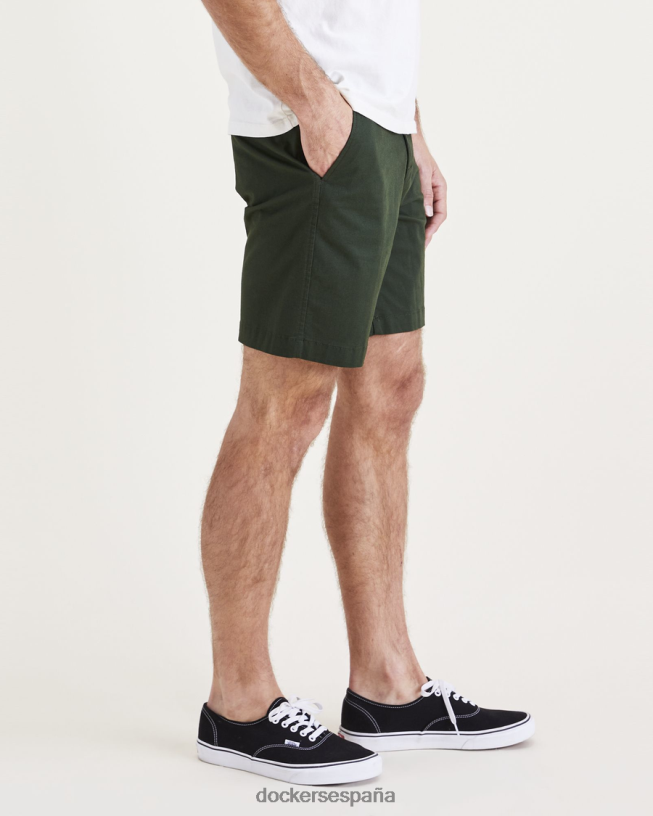 pantalones cortos definitivos de 9,5" (grandes y altos) hombres Dockers curry de limón - verde ropa 8F0406463