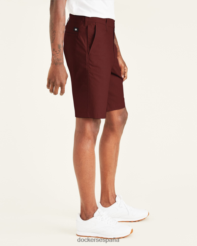 pantalones cortos definitivos de 9,5" (grandes y altos) hombres Dockers manzana especiada - roja ropa 8F0406464