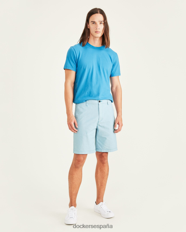 pantalones cortos definitivos de 9,5" hombres Dockers cendre azul ropa 8F0406670