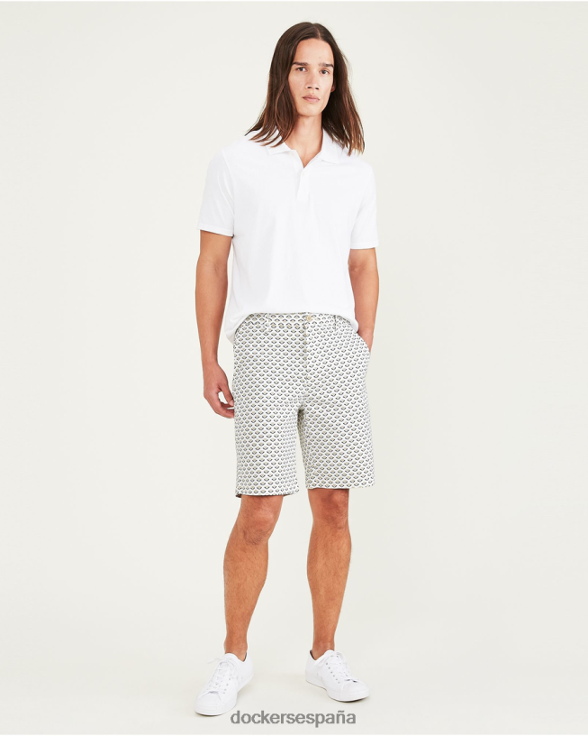 pantalones cortos definitivos de 9,5" hombres Dockers sahara caqui y hermoso negro ropa 8F0406673