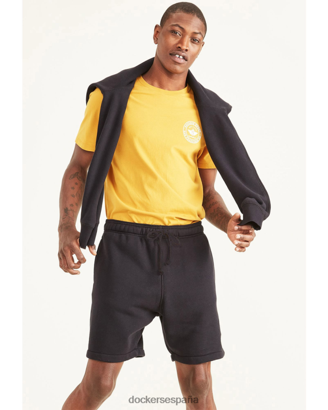 pantalones cortos deportivos hombres Dockers hermoso negro ropa 8F0406656