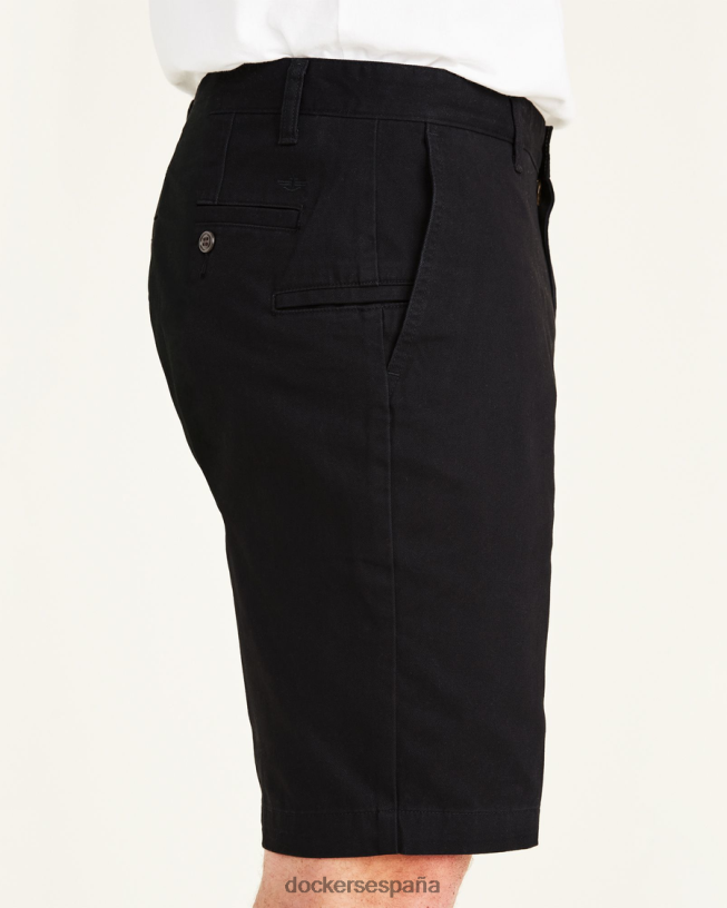pantalones cortos perfectos de 10,5" (grandes y altos) hombres Dockers negro mineral ropa 8F0406875