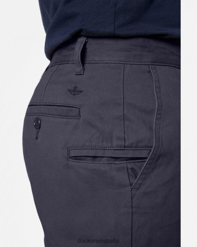 pantalones cortos perfectos de 10,5" hombres Dockers azul marítimo ropa 8F0406116