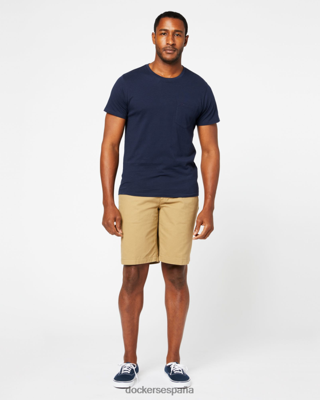 pantalones cortos perfectos de 8" hombres Dockers nuevo caqui británico ropa 8F0406225