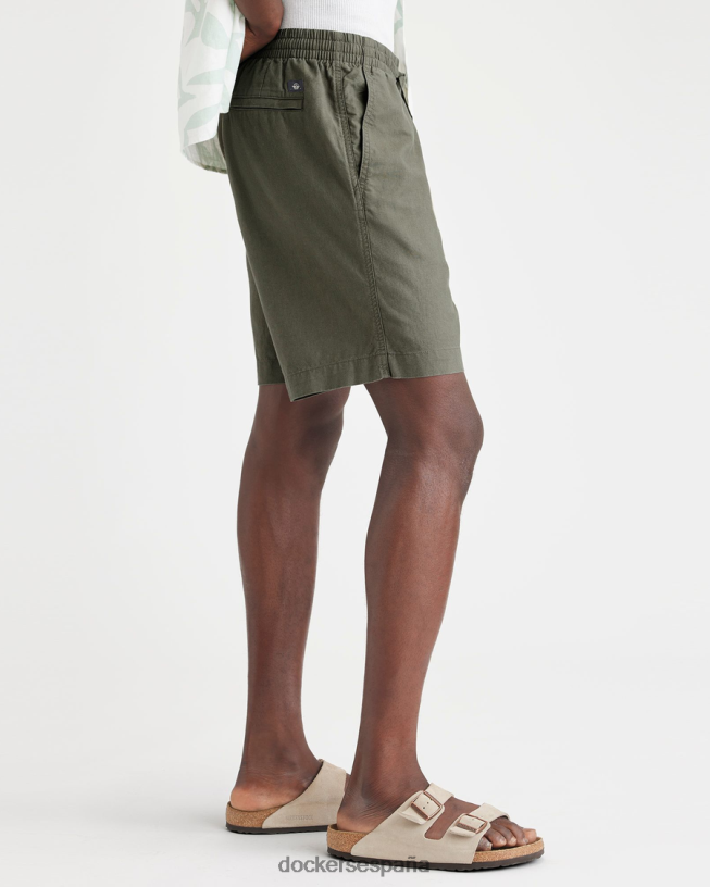 pantalones cortos playa de 7,5" hombres Dockers camuflaje - verde ropa 8F0406149