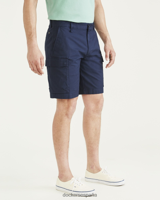shorts cargo tecnológicos de 9" hombres Dockers blazer azul marino - azul ropa 8F0406765