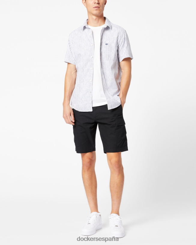 shorts cargo tecnológicos de 9" hombres Dockers negro ropa 8F0406764