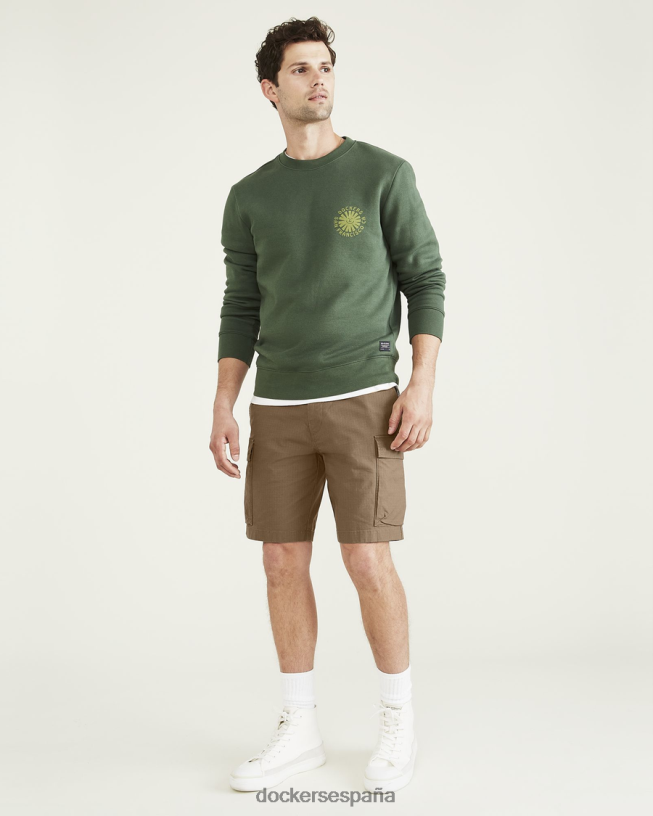 shorts cargo tecnológicos de 9" hombres Dockers nutria - marrón ropa 8F0406376