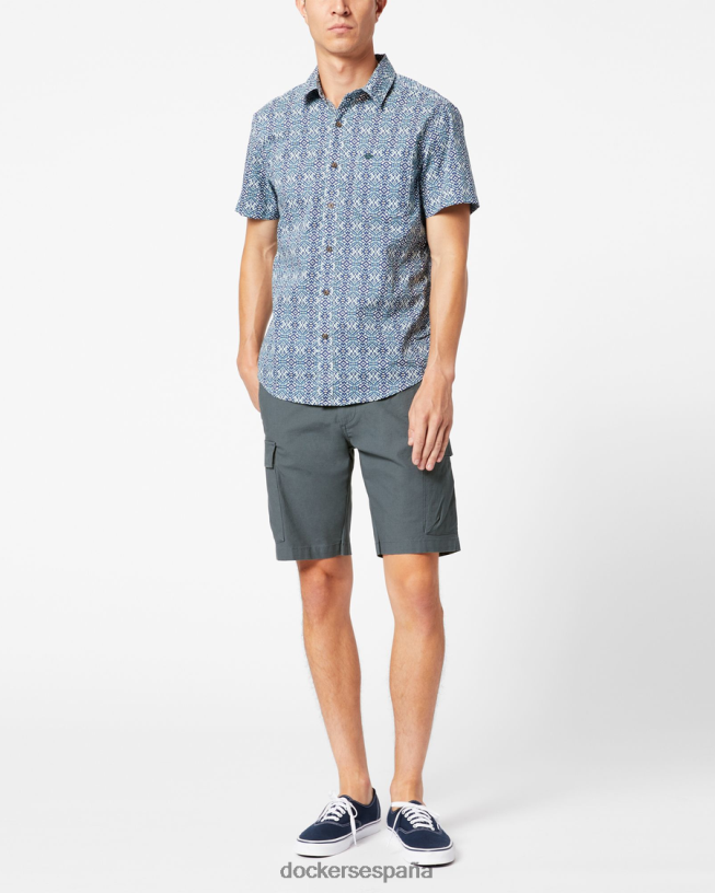 shorts cargo tecnológicos de 9" hombres Dockers pizarra fría - gris ropa 8F0406761