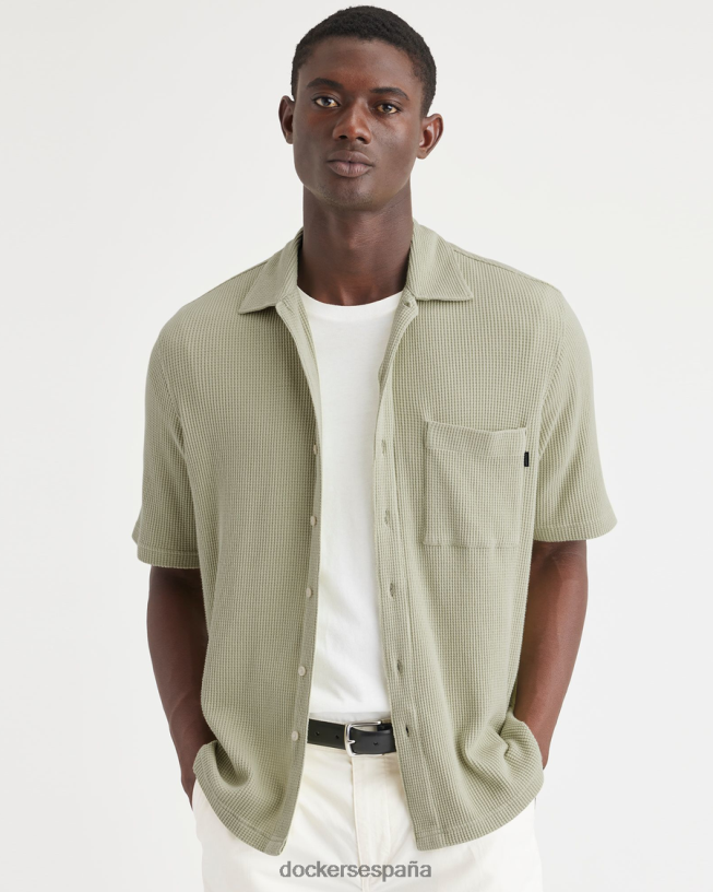 Botón de punto, ajuste regular. hombres Dockers pelusa - verde ropa 8F0406168