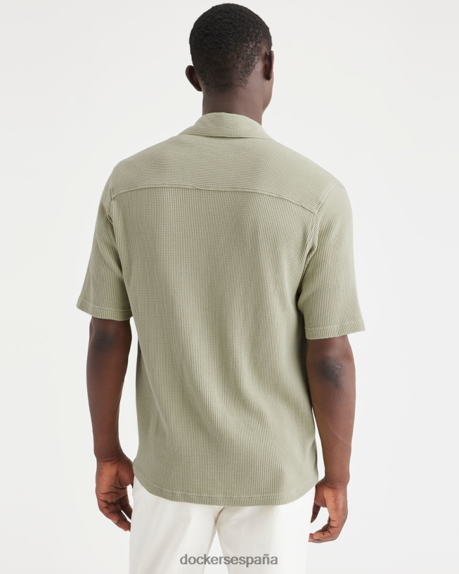 Botón de punto, ajuste regular. hombres Dockers pelusa - verde ropa 8F0406168