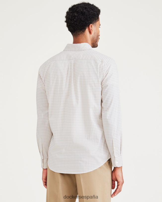Camisa cómoda y flexible, ajuste clásico. hombres Dockers Sáhara caqui ropa 8F0406579