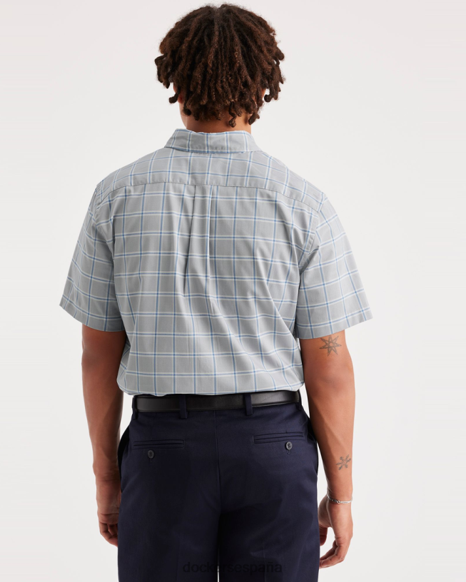 Camisa cómoda y flexible, ajuste clásico. hombres Dockers Yuca de tiro alto - azul ropa 8F0406198