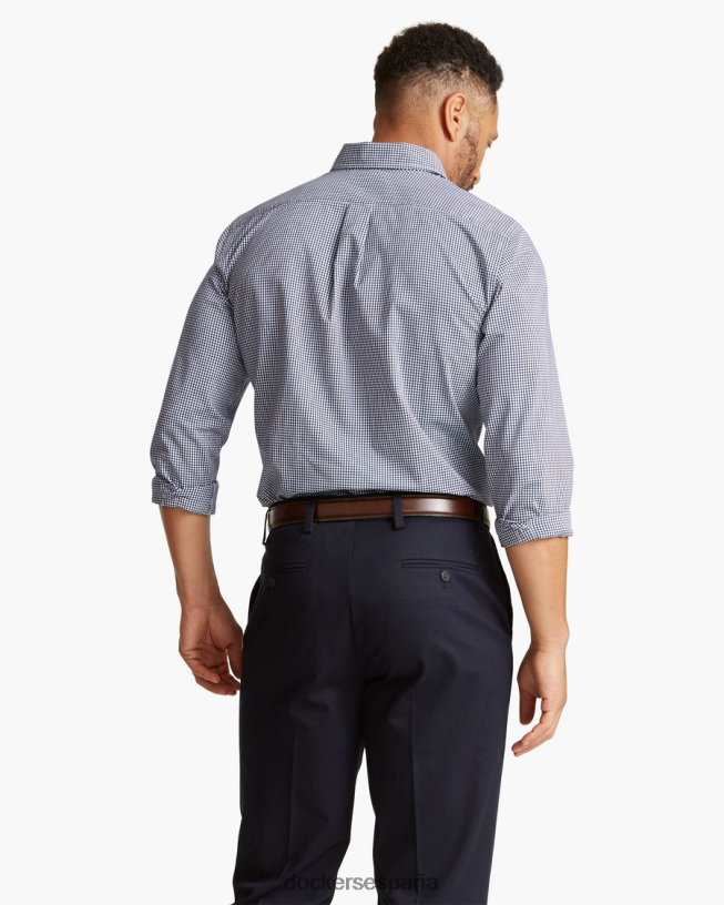 Camisa cómoda y flexible, ajuste clásico. hombres Dockers azul medieval ropa 8F040614