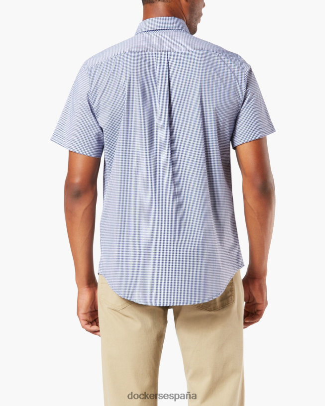 Camisa cómoda y flexible, ajuste clásico. hombres Dockers azul medieval ropa 8F0406196