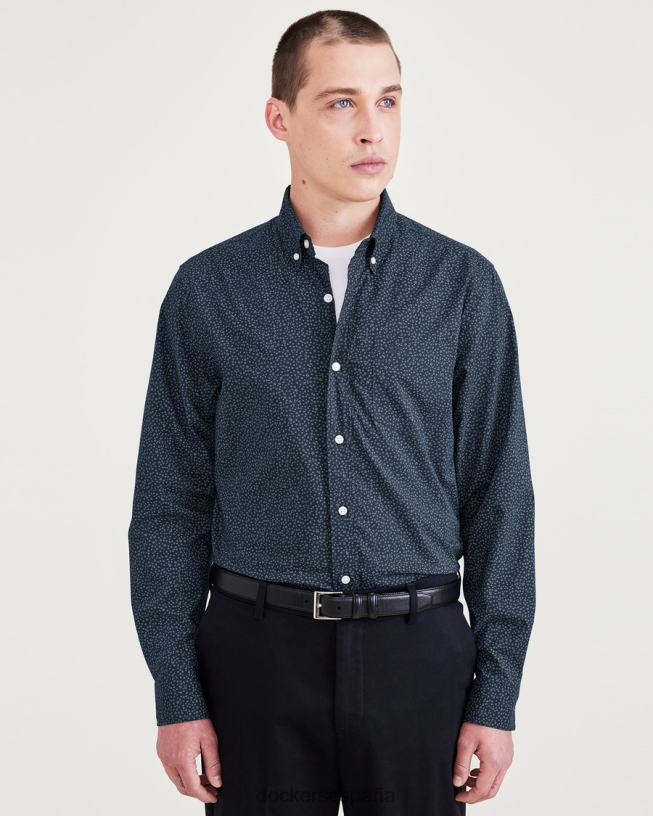 Camisa cómoda y flexible, ajuste clásico. hombres Dockers blazer azul marino - azul ropa 8F0406577