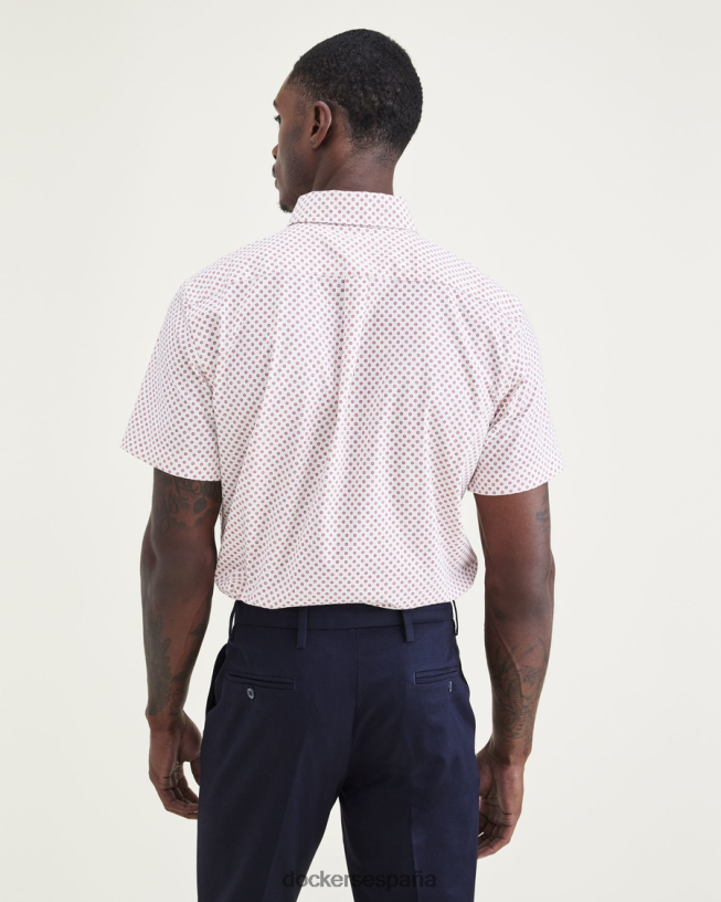 Camisa cómoda y flexible, ajuste clásico. hombres Dockers bomba de cereza - rojo ropa 8F0406692