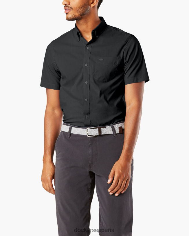 Camisa cómoda y flexible, ajuste clásico. hombres Dockers negro ropa 8F0406194