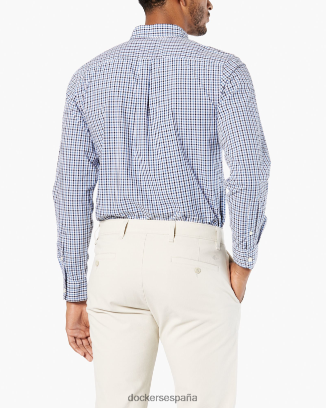 Camisa cómoda y flexible, ajuste clásico. hombres Dockers pembroke - azul ropa 8F040616