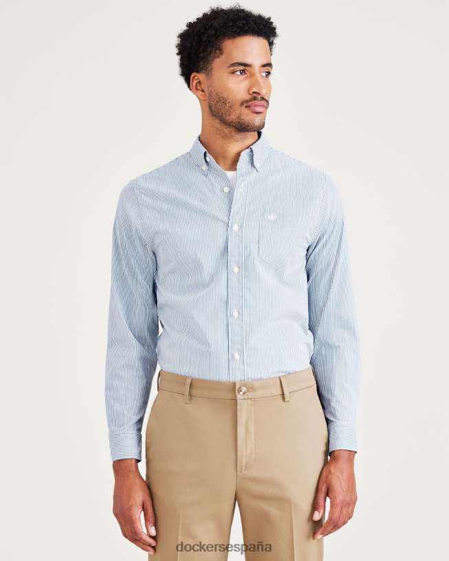 Camisa cómoda y flexible, ajuste clásico. hombres Dockers playoffs - azul ropa 8F0406580