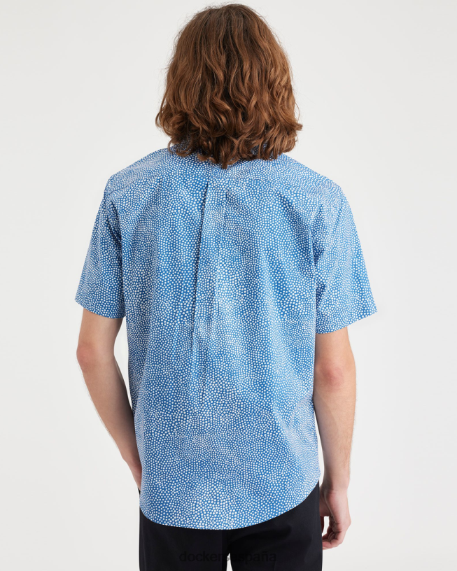 Camisa cómoda y flexible, ajuste clásico. hombres Dockers polen de Delft - azul ropa 8F0406199