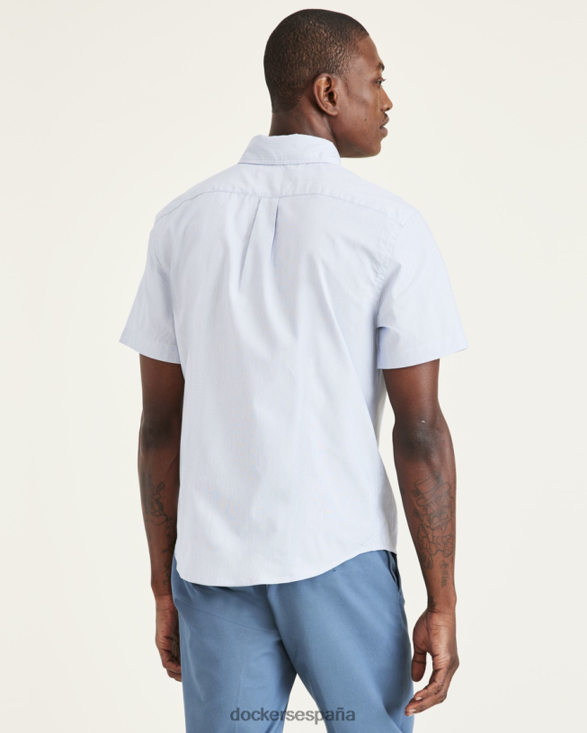 Camisa cómoda y flexible exclusiva, ajuste clásico (grandes y altos) hombres Dockers delft - azul ropa 8F0406482