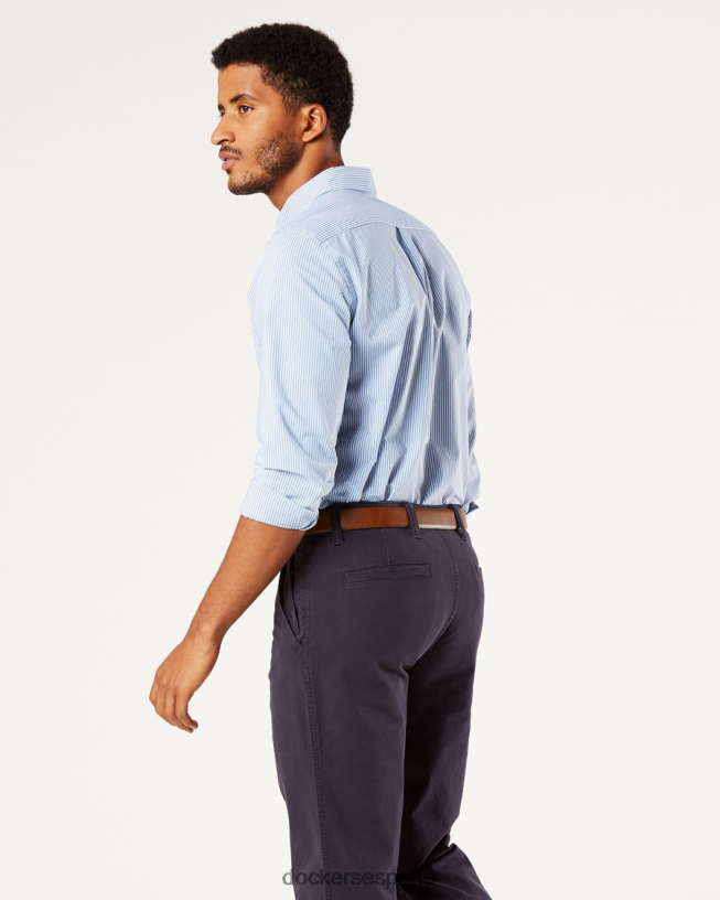 Camisa cómoda y flexible exclusiva, ajuste clásico (grandes y altos) hombres Dockers mateo delft - azul ropa 8F0406454