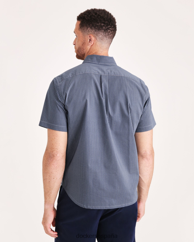 Camisa cómoda y flexible exclusiva, ajuste clásico (grandes y altos) hombres Dockers océano azul ropa 8F0406891