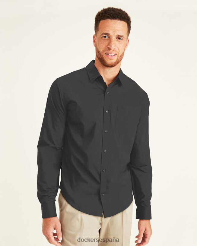 Camisa cómoda y flexible exclusiva, ajuste clásico (grandes y altos) hombres Dockers trucha arcoíris - gris ropa 8F0406459