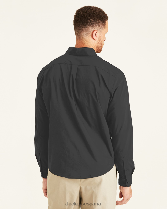 Camisa cómoda y flexible exclusiva, ajuste clásico (grandes y altos) hombres Dockers trucha arcoíris - gris ropa 8F0406459