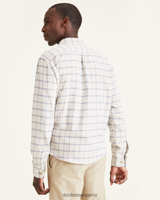 Camisa de trabajo de 2 bolsillos, corte regular hombres Dockers lunático - blanco ropa 8F0406612