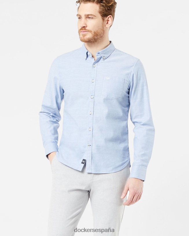 Oxford elástico, corte ajustado (grandes y altos). hombres Dockers delft - azul ropa 8F0406506