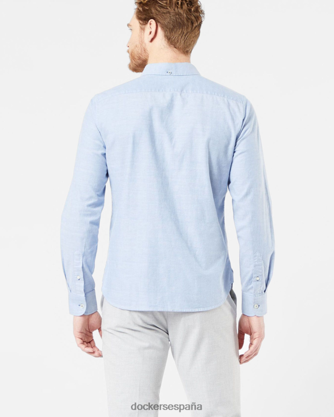 Oxford elástico, corte ajustado (grandes y altos). hombres Dockers delft - azul ropa 8F0406506