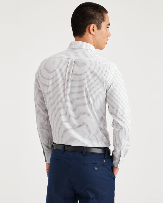 botones elaborados, corte entallado hombres Dockers covelo - marrón ropa 8F0406141