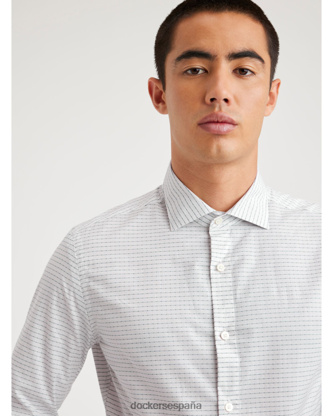 botones elaborados, corte entallado hombres Dockers covelo - marrón ropa 8F0406141