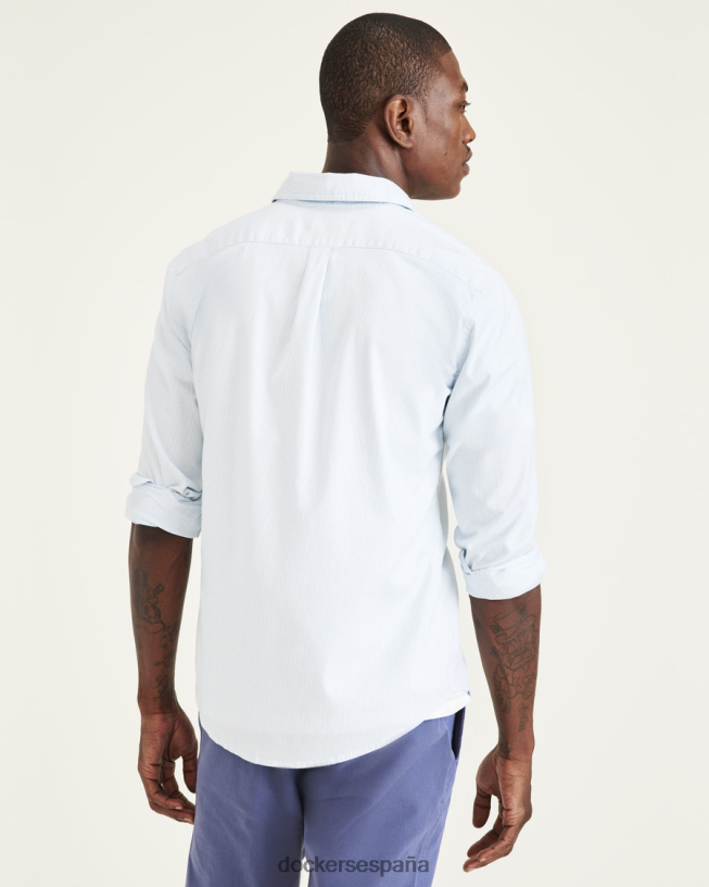 botones originales, corte entallado hombres Dockers campana azul la joya - azul ropa 8F0406200