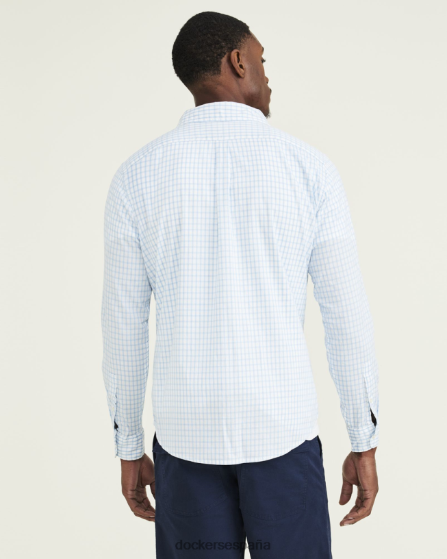 botones originales, corte entallado hombres Dockers el morro campana azul - azul ropa 8F0406205