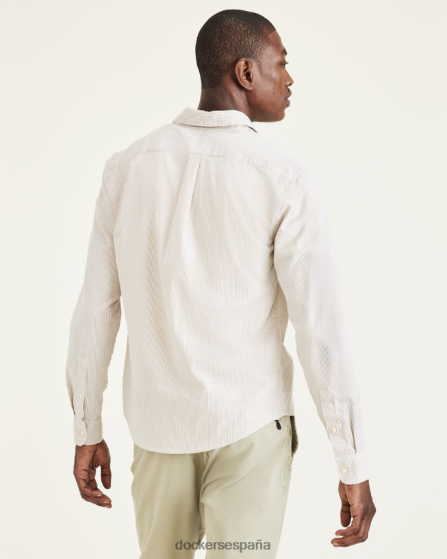 botones originales, corte entallado hombres Dockers la joya cosecha oro - bronceado ropa 8F0406204