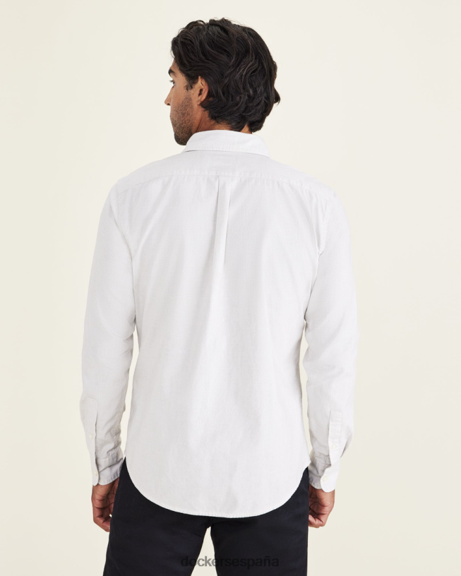 botones originales, corte entallado hombres Dockers plata ropa 8F0406587