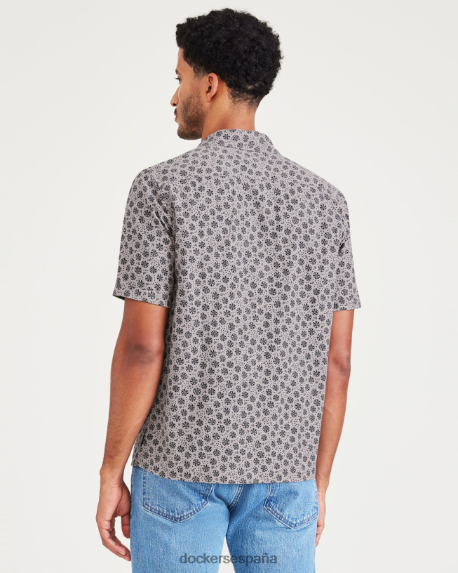 camisa con cuello camp, corte regular hombres Dockers paloma morada - violeta ropa 8F0406528