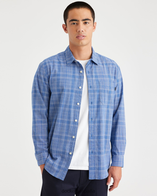 camisa informal, corte regular hombres Dockers índigo vintage efímero - azul ropa 8F0406173