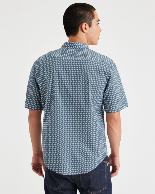 camisa informal, corte regular hombres Dockers índigo vintage junto al mar - azul ropa 8F0406162