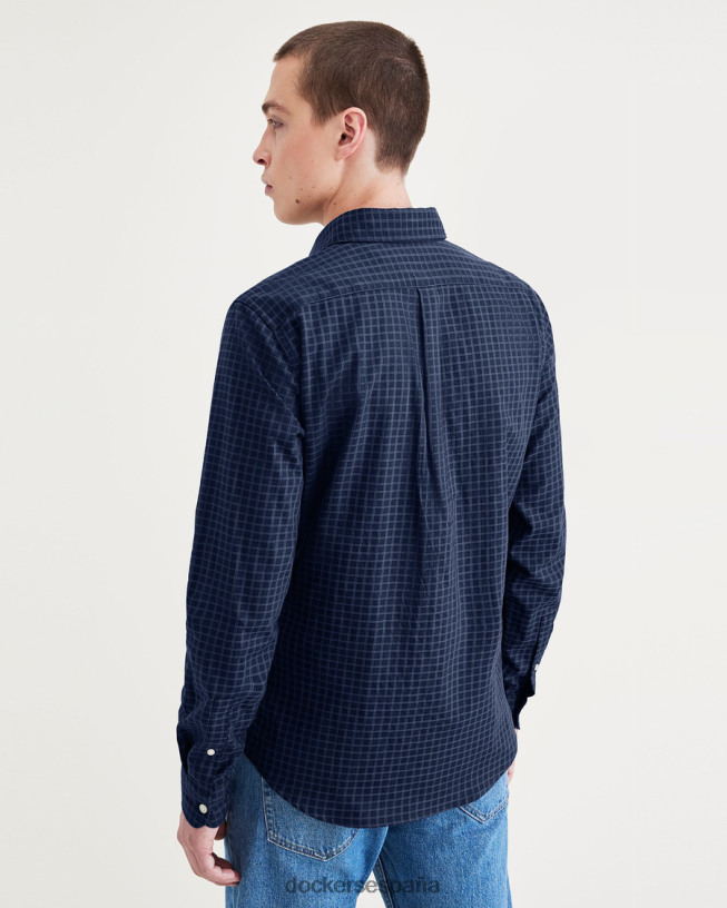 camisa original con botones, corte entallado hombres Dockers blazer azul marino acuático - azul ropa 8F0406591
