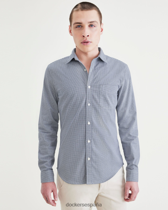 camisa original con botones, corte entallado hombres Dockers blazer azul marino manchester - azul ropa 8F0406589