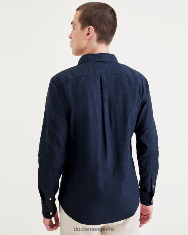 camisa original con botones, corte entallado hombres Dockers blazer azul marino marinero - azul ropa 8F0406590