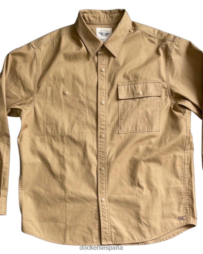 camisa transnomádica con botones hombres Dockers cosecha de oro - bronceado ropa 8F0406341