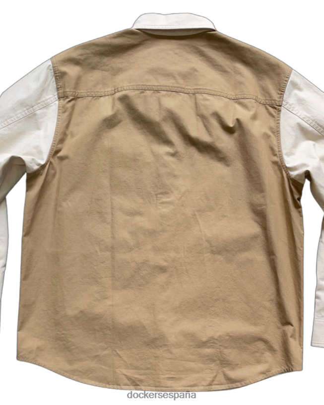 camisa transnomádica con botones hombres Dockers natural y caqui - bronceado ropa 8F0406339