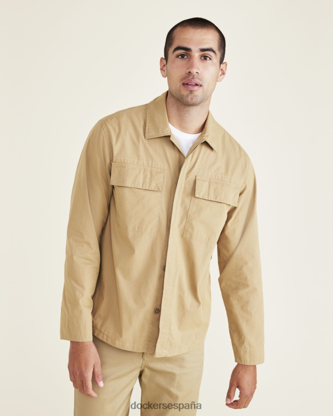 camisa utilitaria, ajuste relajado hombres Dockers cosecha de oro - bronceado ropa 8F0406592
