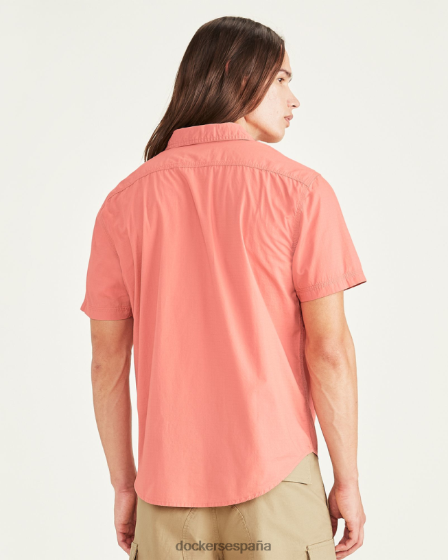 camisa utilitaria, corte regular hombres Dockers rosa del amanecer - rojo ropa 8F0406727