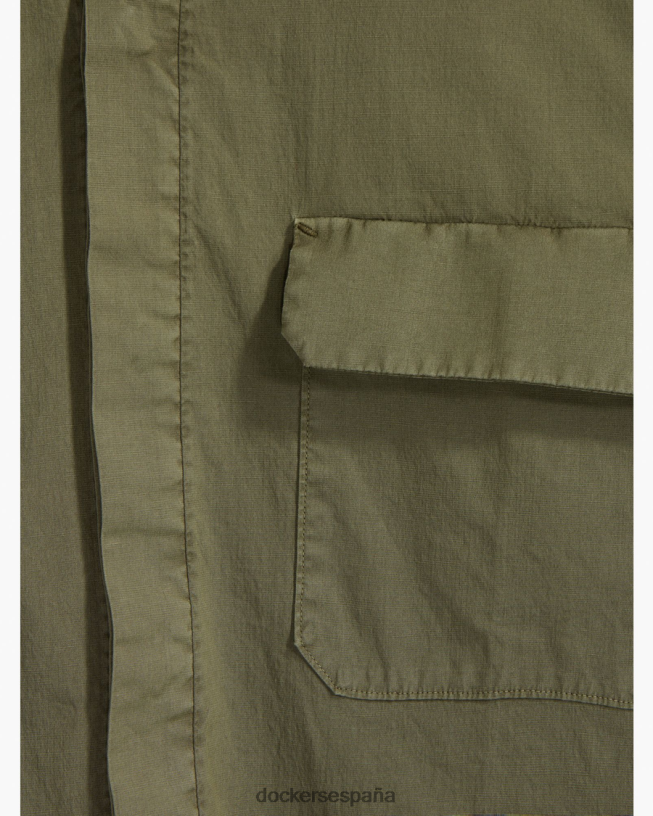 camisa utilitaria sostenible, corte entallado hombres Dockers camuflaje - verde ropa 8F0406835